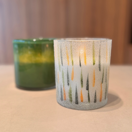 KAARSENHOUDER Frost groen geel