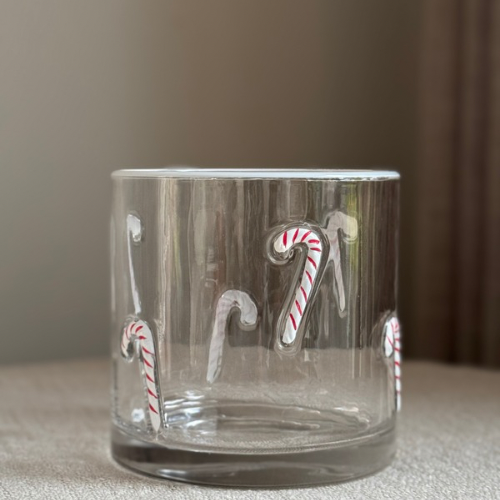 Giftbag Candy Glow – Limited Edition Kaarsenhouder met Candy Cane Lollipop Design