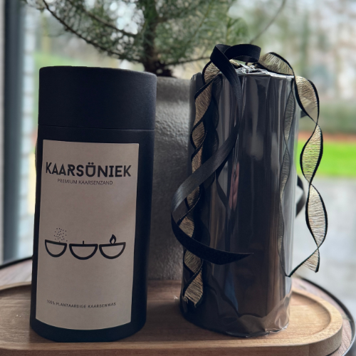 KAARSUNIEK kaarsenzand wit 400g + 15 lonten